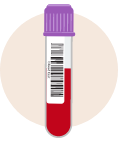 HIV blood test sample icon