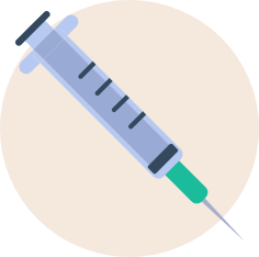 Large syringe icon